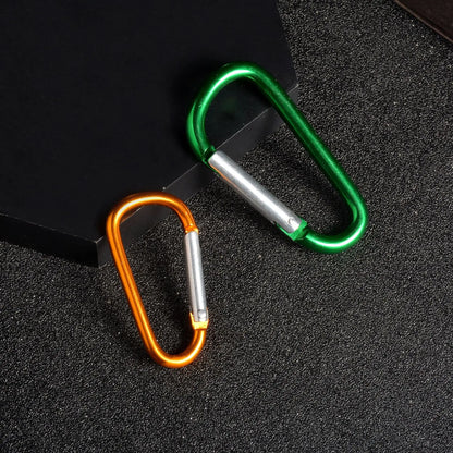 D-shaped Aluminum Alloy Carabiner For Outdoor Use Climbing Backpack