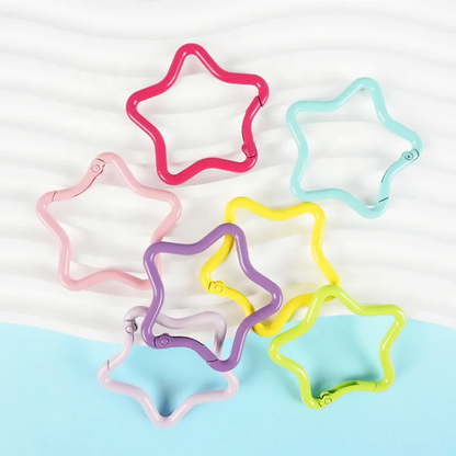 Macaron Color Waterproof Zinc Alloy Metal Carabiner Keychain