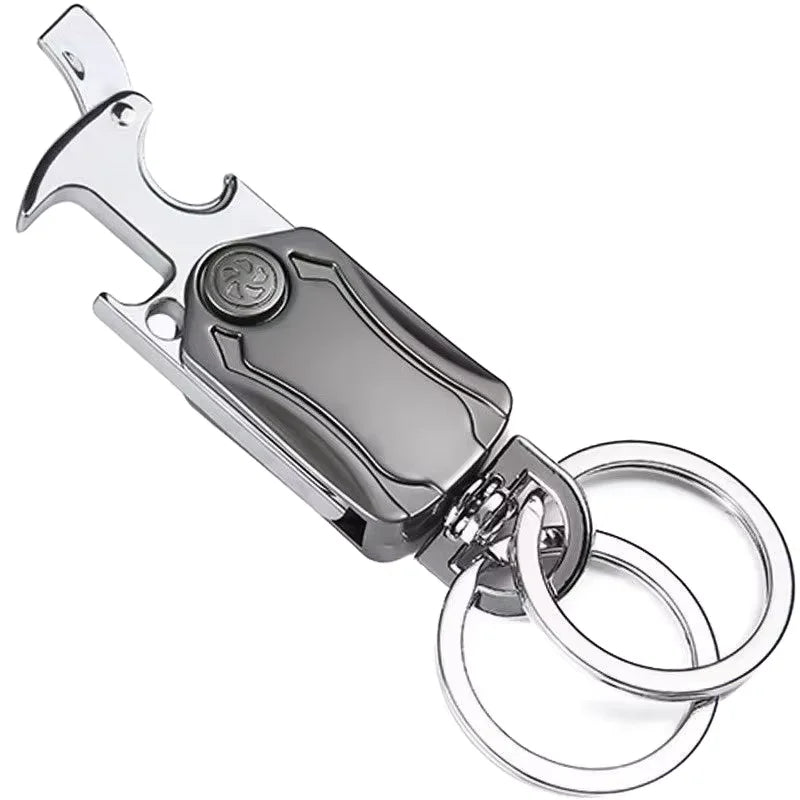 Multi-Functional Creative Plastic Keychain Double-Ring Phone Stand