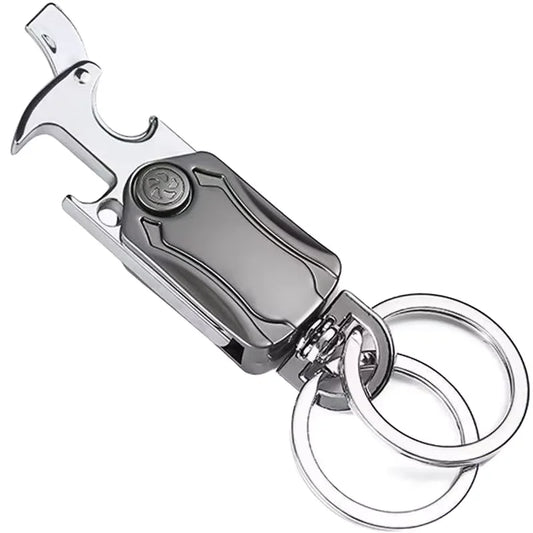 Multi-Functional Creative Plastic Keychain Double-Ring Phone Stand