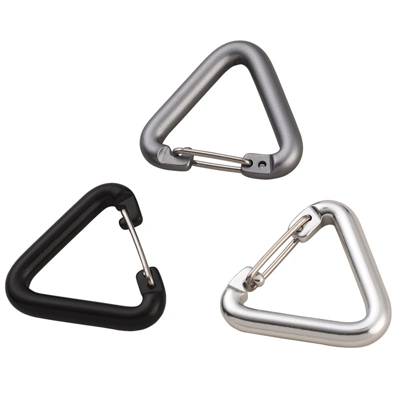 25mm Heavy Duty Aluminum Alloy Hook Carabiner Spring Triangle Buckle
