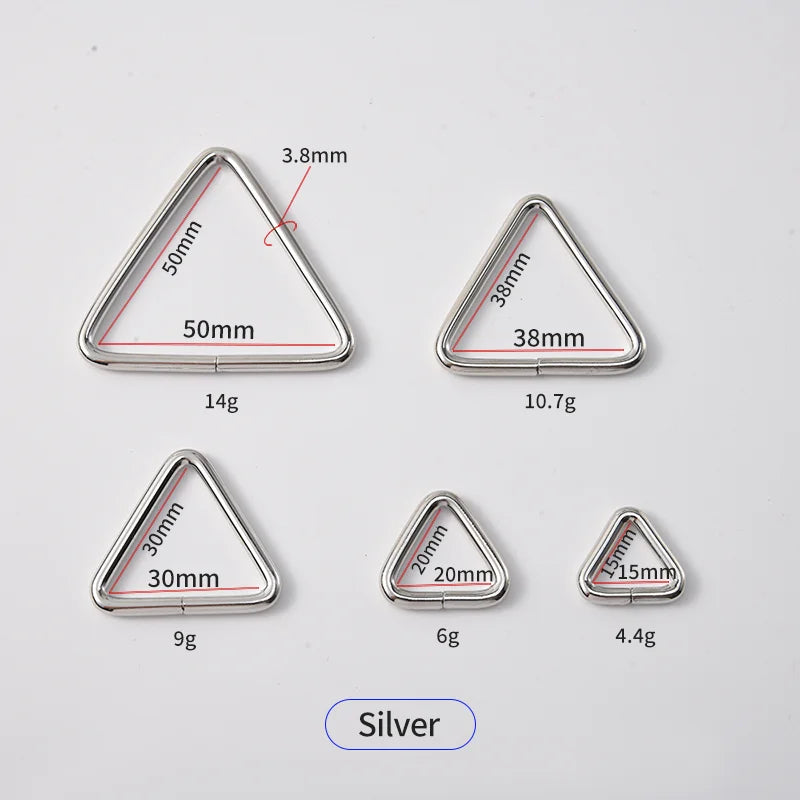 Triangle Metal Buckle Strong Zinc Alloy Eco-friendly Fashion Ring