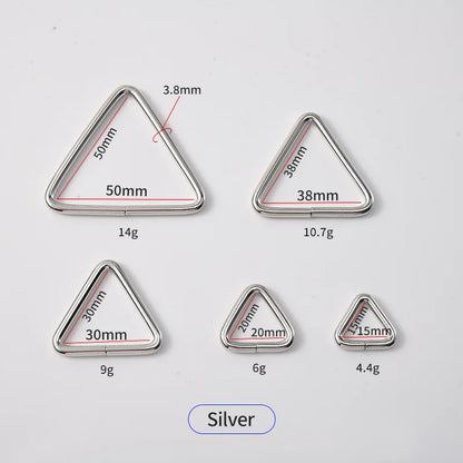 Triangle Metal Buckle Strong Zinc Alloy Eco-friendly Fashion Ring