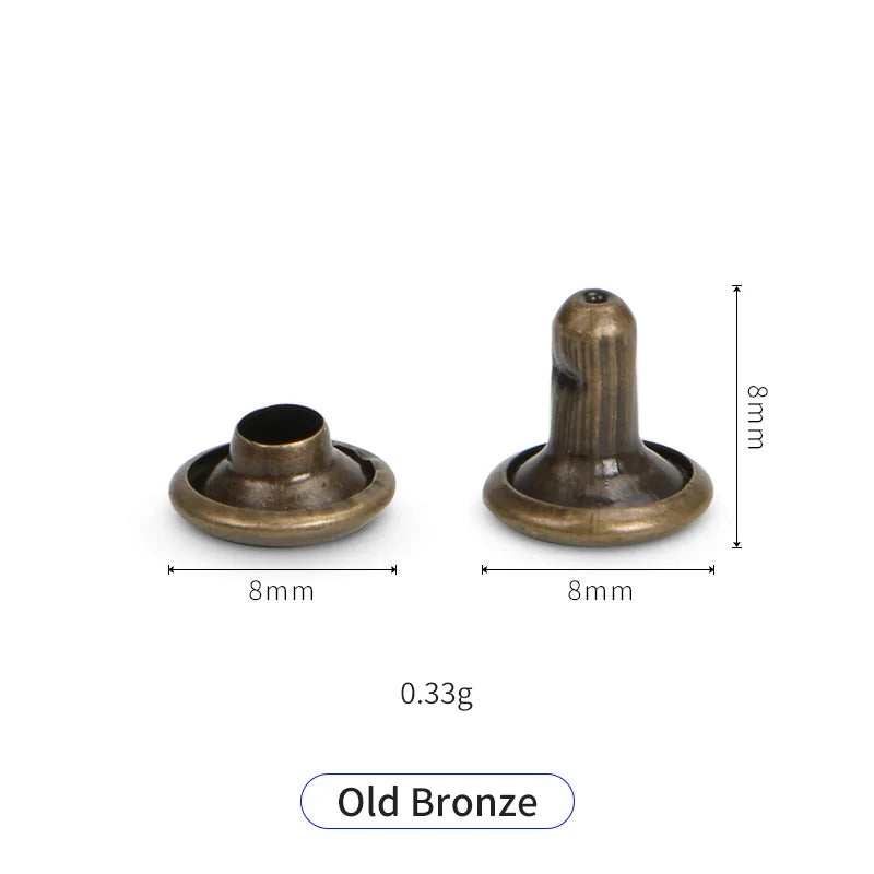Special Bag Parts Accessories Double-Sided Stainless Steel Rivet Buckle