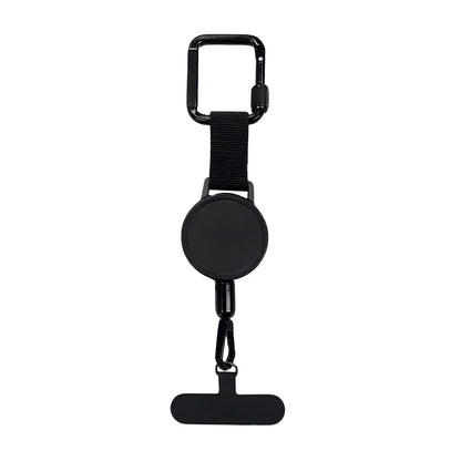 Logo Retractable Badge Reel Holder Metal Steel Cable Clasp Hiking