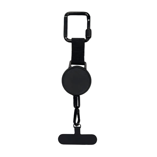 Logo Retractable Badge Reel Holder Metal Steel Cable Clasp Hiking
