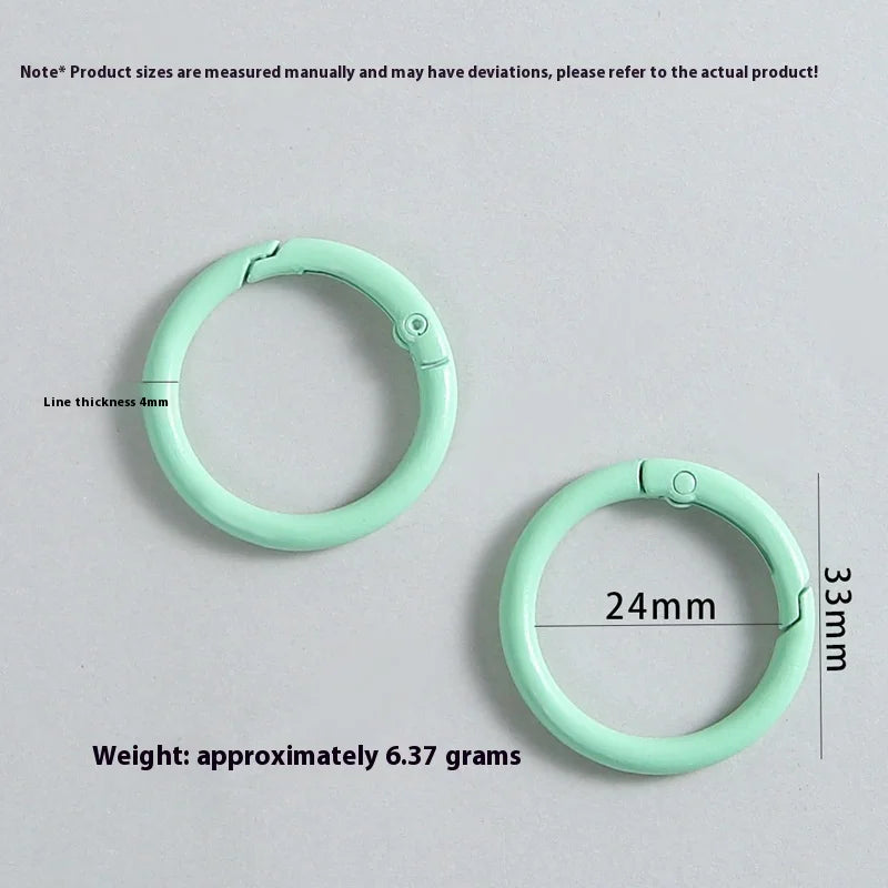 33mm Strong Spring Buckle Key Chain Color Painted Plating Technique
