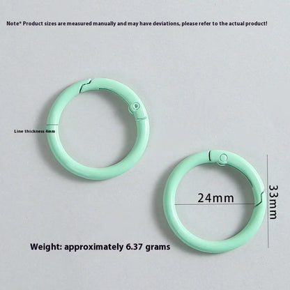 33mm Strong Spring Buckle Key Chain Color Painted Plating Technique