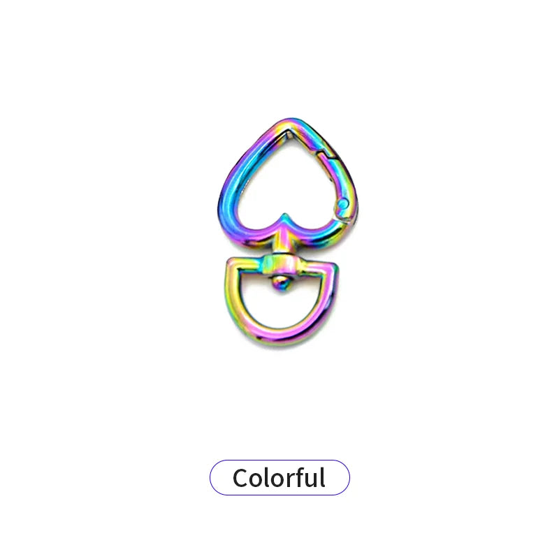 Heart-Shaped Carabiner Keychain Metal Keyring With For Love Clip For