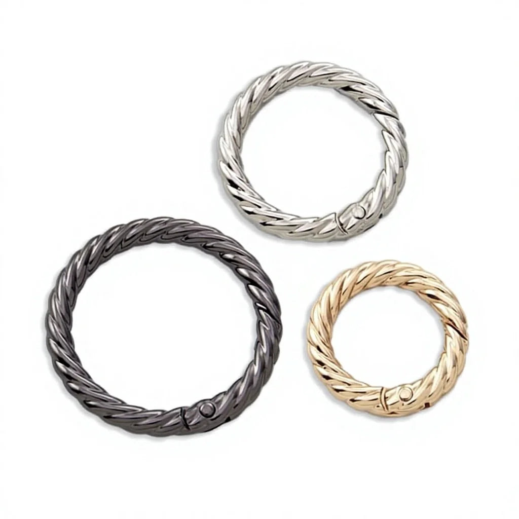 Twist Spring Ring Luggage Accessories Open Hemp Wreath Personalized DIY