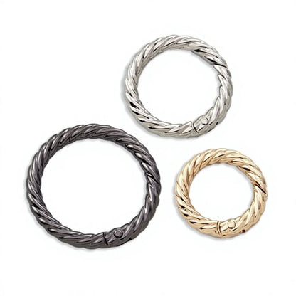 Twist Spring Ring Luggage Accessories Open Hemp Wreath Personalized DIY