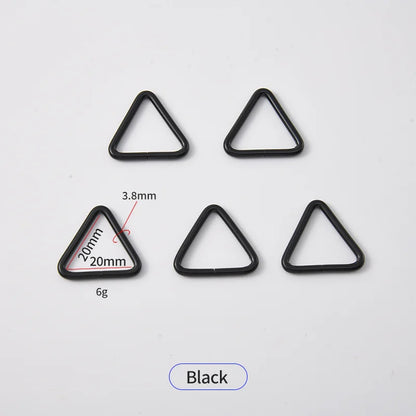 Triangle Metal Buckle Strong Zinc Alloy Eco-friendly Fashion Ring