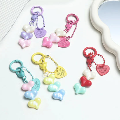 Hongtu Brand Heart-Shaped Alloy Carabiner Keychain For DIY Pendant