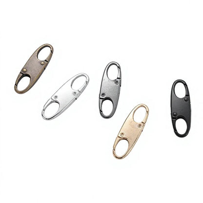10-Pack Portable Anti-Theft Stainless Steel Zipper Clips Durable