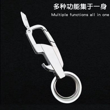 Multifunctional Creative Zinc Alloy Keychain Bottle Opener Small Knife