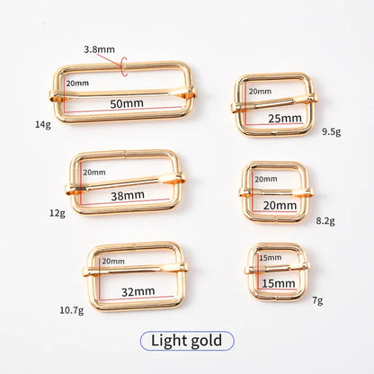 Adjustable 50mm Metal Rectangle Slide Tri-Glides Buckles For Dog Collar