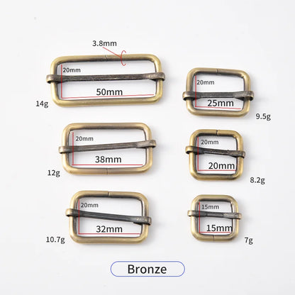 Adjustable 50mm Metal Rectangle Slide Tri-Glides Buckles For Dog Collar