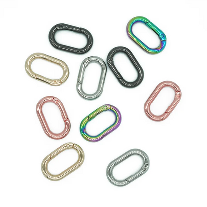 25mm Alloy Customized Color Key Ring Spring Carabiner Buckles