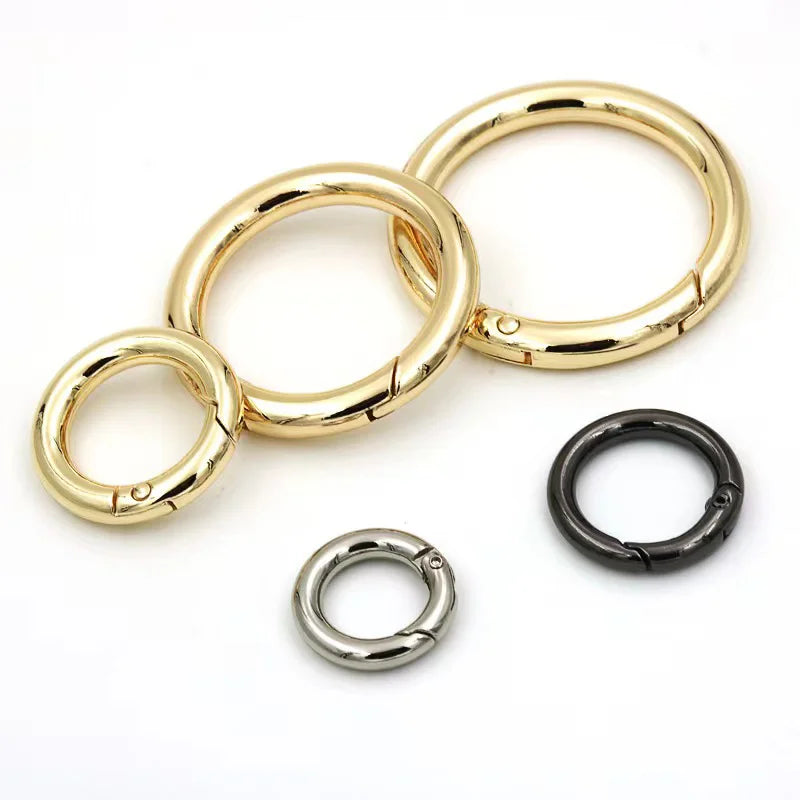 TONG TU Fashion Zinc Alloy Multi-Colo Snap Hook O Rings Handbag Strap