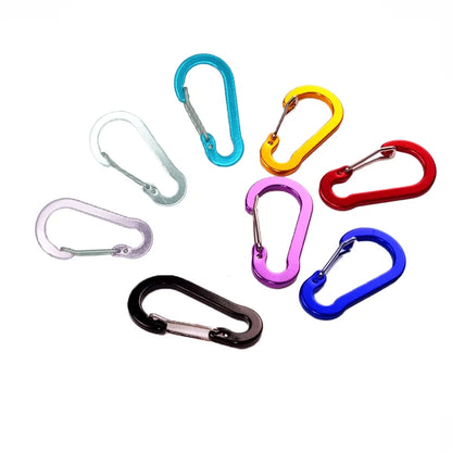 Multi-Use Luxury Aluminum Alloy Carabiner Clips Keychain Hooks Home RV