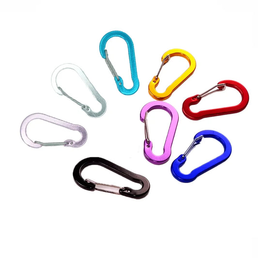 Multi-Use Luxury Aluminum Alloy Carabiner Clips Keychain Hooks Home RV