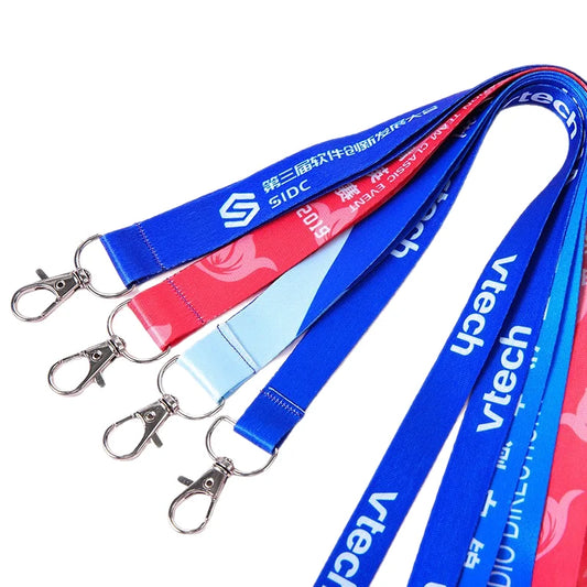 Printed Polyester Lanyard Keychain PVC Silicone Nylon-Promotional Neck