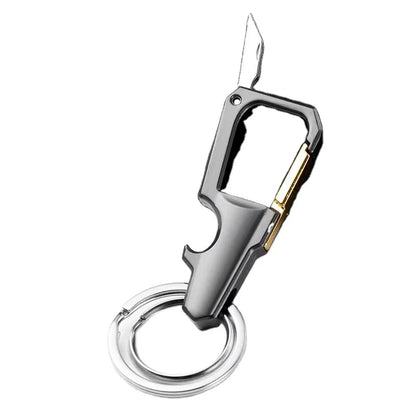 Multifunctional Creative Zinc Alloy Keychain Bottle Opener Small Knife