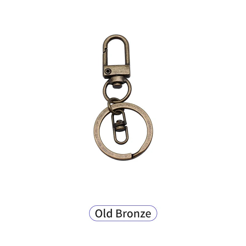 Luxury Custom Logo Metal Zinc Alloy Compass Carabiner Keychain Swivel