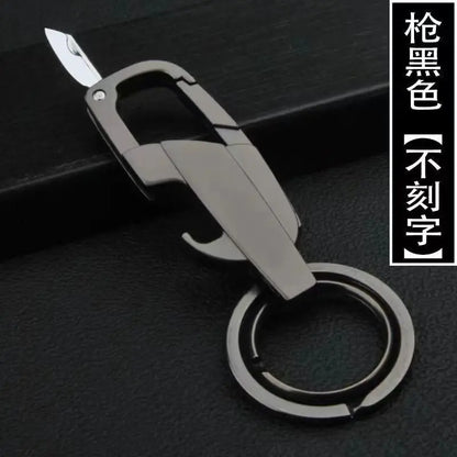 Multifunctional Creative Zinc Alloy Keychain Bottle Opener Small Knife