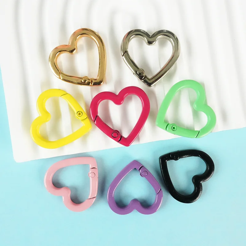 Heart-Shaped DIY Zinc Alloy Coin Holder Keychain Hong Tu Cute Tart