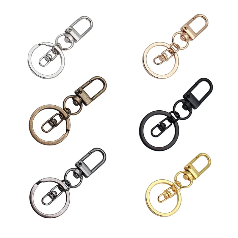 Luxury Custom Logo Metal Zinc Alloy Compass Carabiner Keychain Swivel