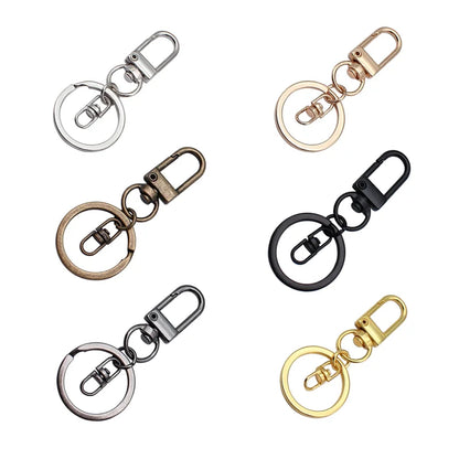 Luxury Custom Logo Metal Zinc Alloy Compass Carabiner Keychain Swivel