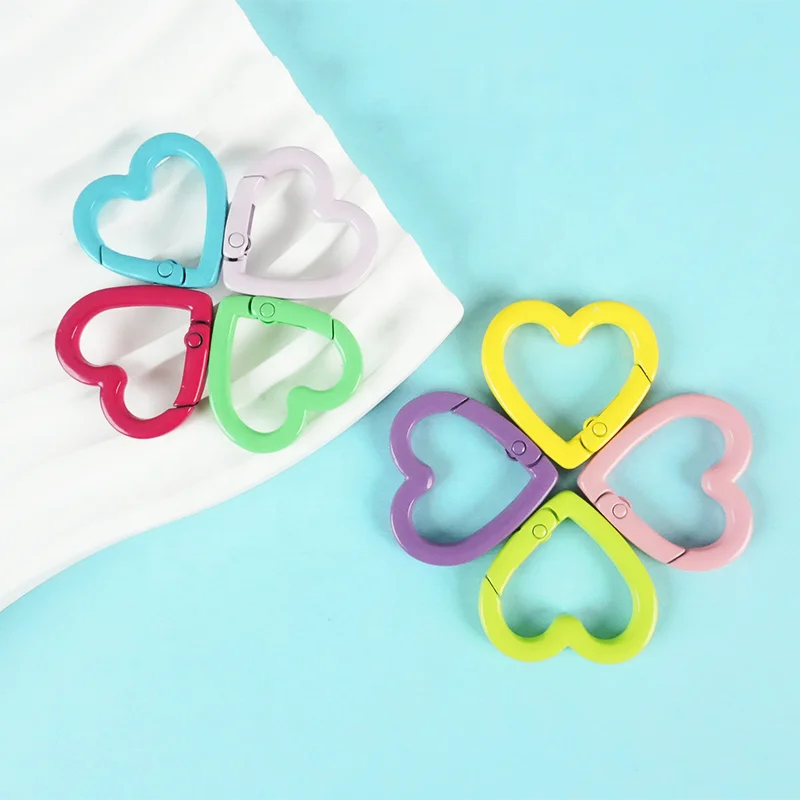 Heart-Shaped DIY Zinc Alloy Coin Holder Keychain Hong Tu Cute Tart