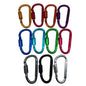 HT Factory Supply 8cm Lockable Flattened D-shaped Sports Carabiner