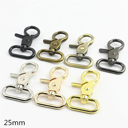 HT Zinc Alloy Durable Pendant Handbag Strap Hook Light Gold Keychain