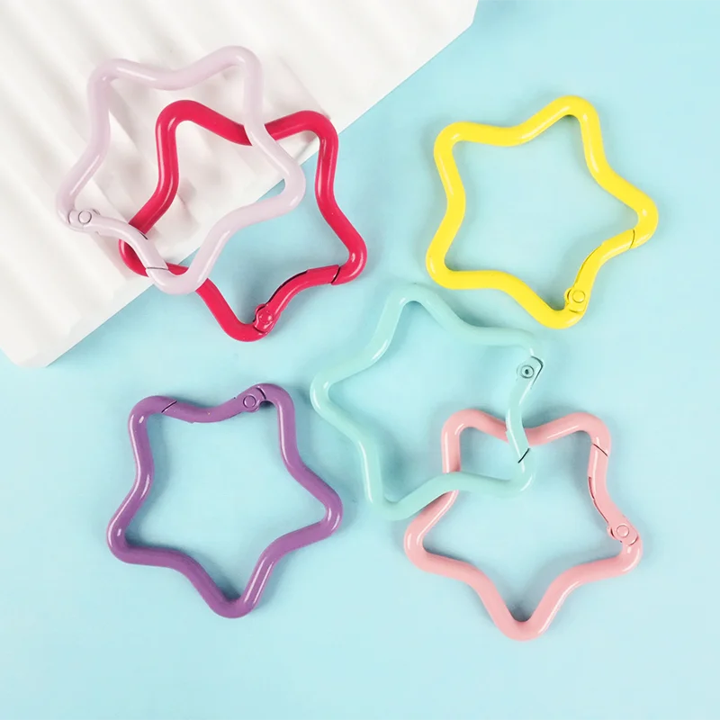 Macaron Color Waterproof Zinc Alloy Metal Carabiner Keychain