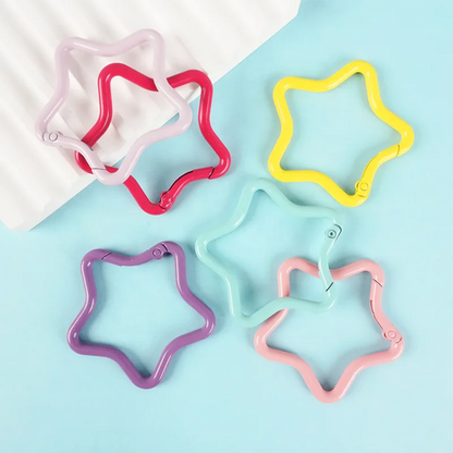 Macaron Color Waterproof Zinc Alloy Metal Carabiner Keychain
