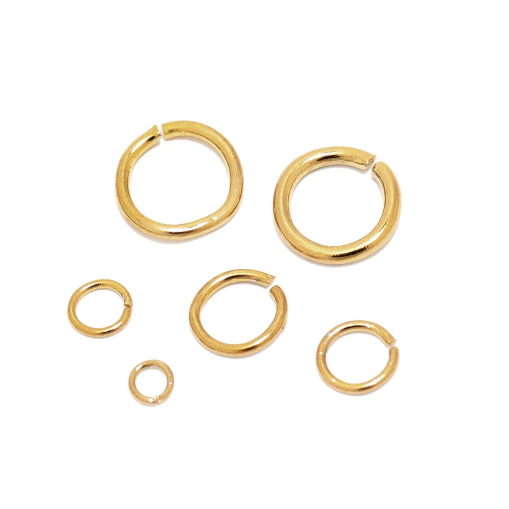 HONG TU F1315 18K Gold Vacuum Color Stainless Steel DIY Jewelry