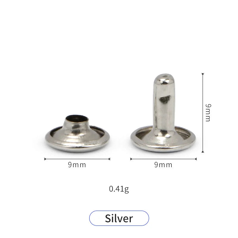 Special Bag Parts Accessories Double-Sided Stainless Steel Rivet Buckle