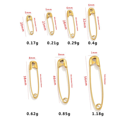 High-hardness Electroplated Stainless Steel Round Pins Cuff Brooches