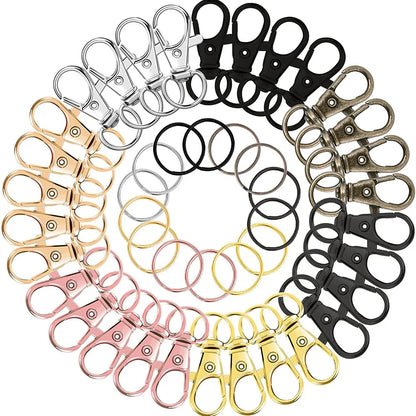 Durable Zinc Alloy Eco-friendly UV Carabiner Keychain 360 Rotating Hook