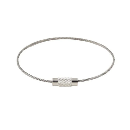 Stainless Steel Wire Rope Key Ring-Modern Simple Design China Origin