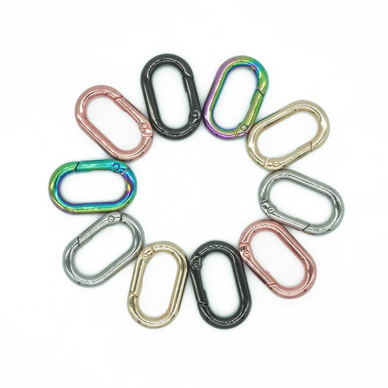 25mm Alloy Customized Color Key Ring Spring Carabiner Buckles