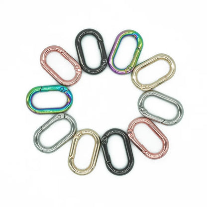 25mm Alloy Customized Color Key Ring Spring Carabiner Buckles