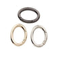 Egg-shaped O-shaped Zinc Alloy Spring Ring Keychain Pendant
