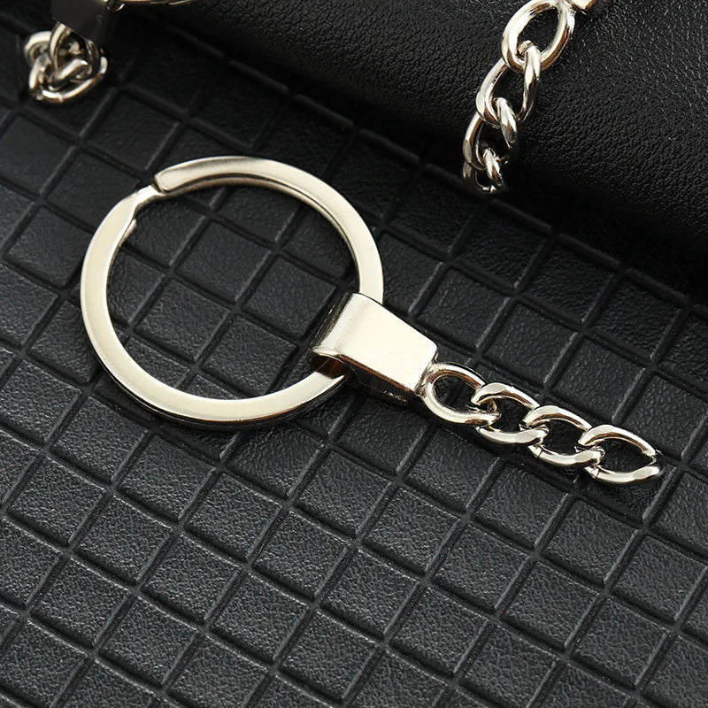 Bold 30MM Flat Ring Box Carabiner Fashionable Metal Pendant Keychain