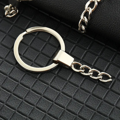 Bold 30MM Flat Ring Box Carabiner Fashionable Metal Pendant Keychain