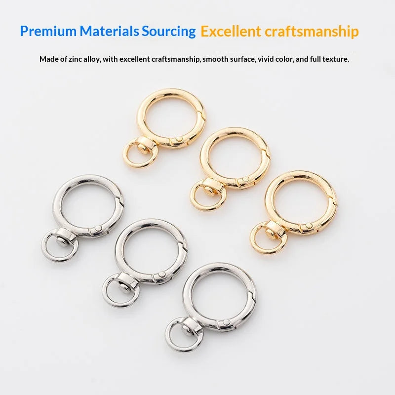 HT Model 0035 6mm Electroplated Zinc Alloy Spring Clasp Swivel Small