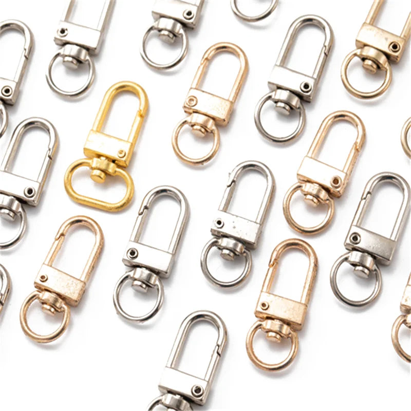 Zinc Alloy 3-Door Hanging Buckle 25mm Metal Snap Hook For Jewelry DIY