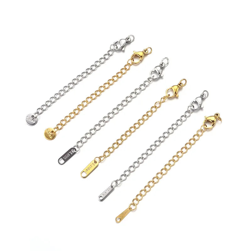 HONGTU HT Model 18K Stainless Steel DIY Jewelry Set 5cm Tail Chain